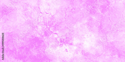 Vibrant magenta pink abstract marble texture background with cracked stone patterns and soft watercolor wash effect. An aged pink and purple abstract watercolor background, grungy paint texture