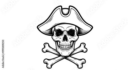 Pirate Skull and Crossbones Icon