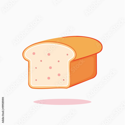 Loaf of White Bread Illustration