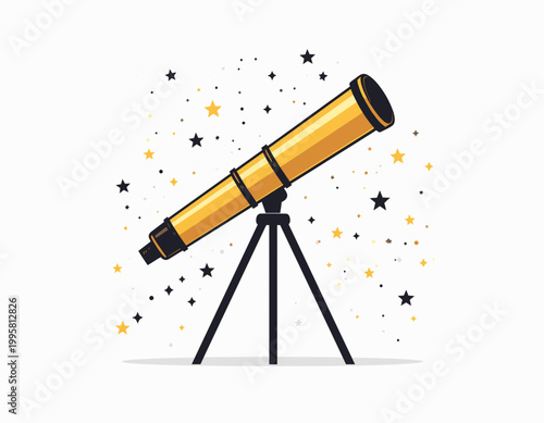 Telescope on a tripod stand 3.