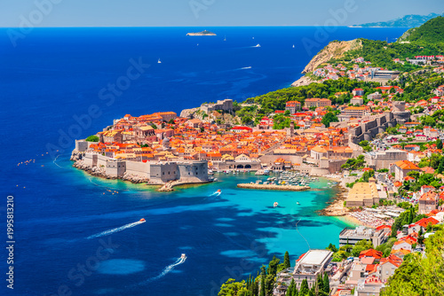 Dubrovnik, Croatia. The Pearl of the Adriatic and turqoise waters.