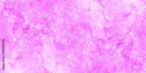 Vibrant magenta pink abstract marble texture background with cracked stone patterns and soft watercolor wash effect. An aged pink and purple abstract watercolor background, grungy paint texture