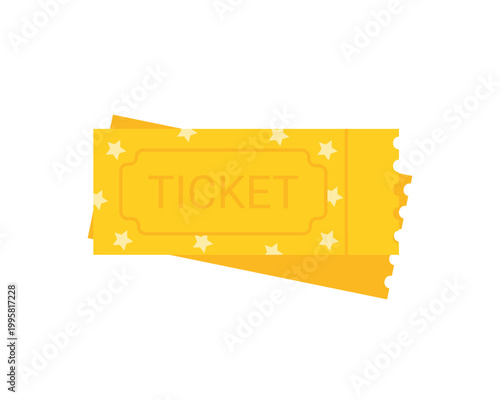Circus entry access tickets. Amusement park abonnement, circus show performance cartoon vector illustration