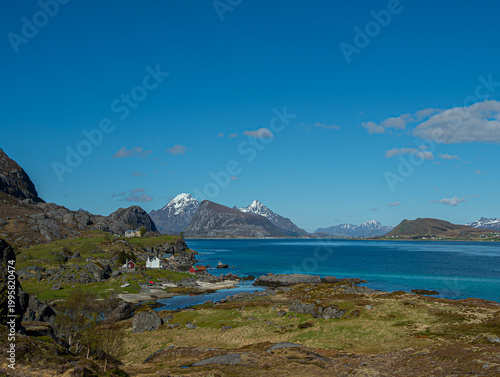 A coastal scenery from Flakstad island, Lofoten