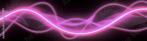 Light streams flow across the composition in elegant overlapping magenta curves that evoke feelings of harmony and soft movement for artistic and creative presentation layouts.