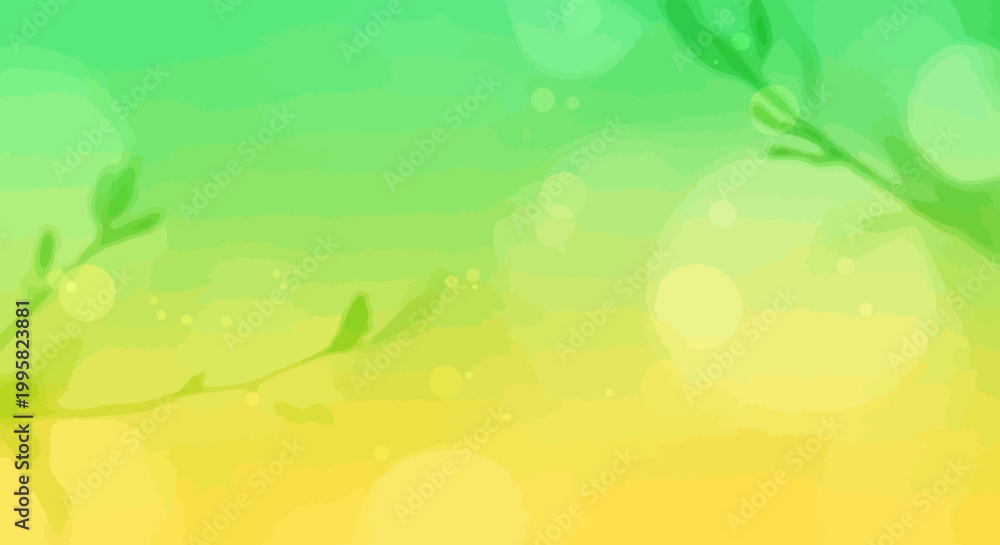 Naklejka premium Green and yellow gradient background texture.