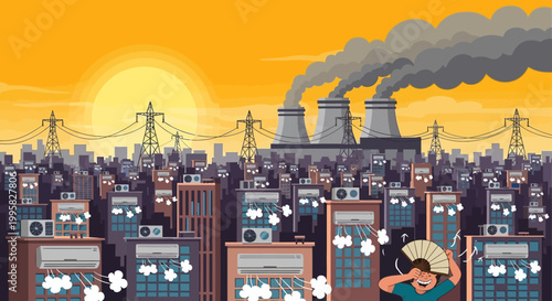 Industrial Pollution and Environmental Damage from Factories and Power Plants.