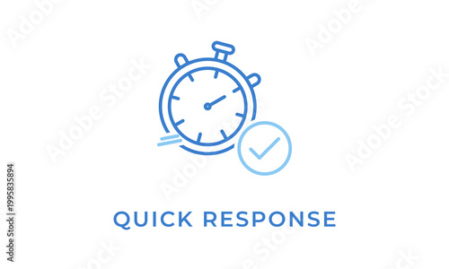 Quick Response vector icon isolated on white background