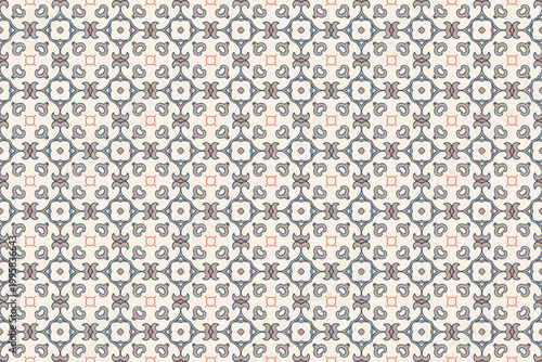 Seamless Fabric Texture Graphic Perspective Symmetric Art Luxury Endless Tile Template Textile Geometric Interior Background Fashion Shape Visual Wallpaper Cloth Digital Design Decoration Pattern.