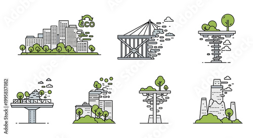 Eco friendly urban planning and architecture.