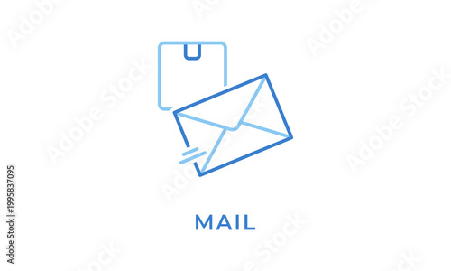 Mail  vector icon isolated on white background