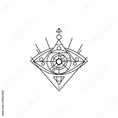Geometric Eye Symbol Sacred Geometry Occult Mysticism