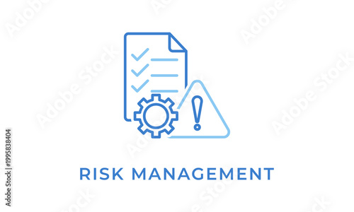 Risk Management  vector icon isolated on white background