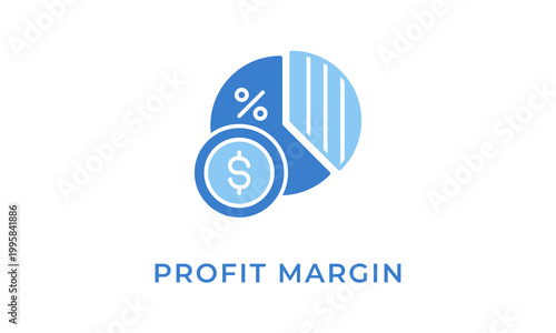 Profit Margin vector icon isolated on white background