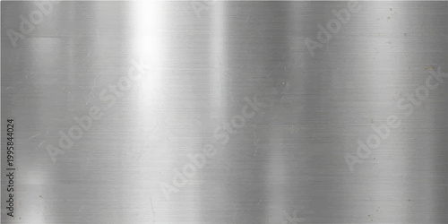 Canvas-taulu Shiny, silvery brushed metal background with vertical and seamless texture