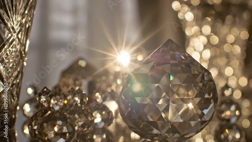 Crystal Elegance - A Symphony of Light and Refraction in Glassware.