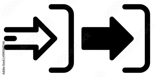 login access button vector icon simple design