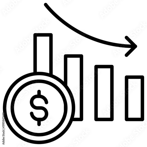 Recession Outline Icon