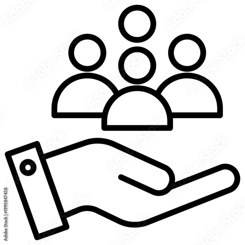 Human Resource Outline Icon