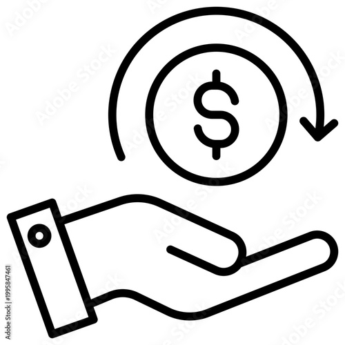 Payroll Outline Icon