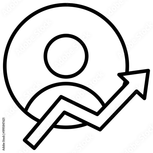 Self Improvement Outline Icon