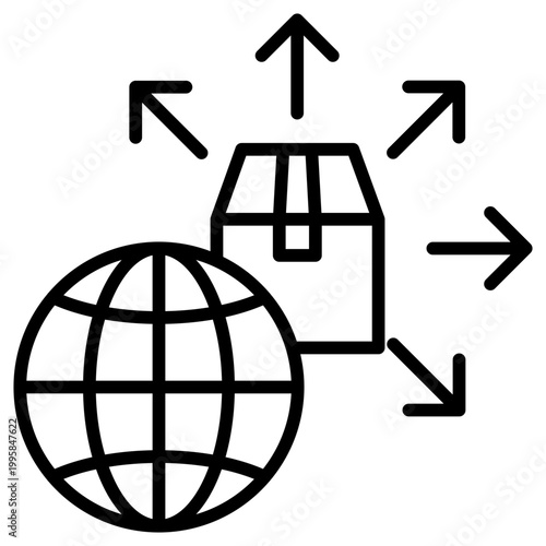 Expansion Outline Icon