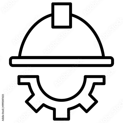 Helmet Outline Icon