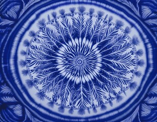 indigo blue tie dye pattern background with abstract design
