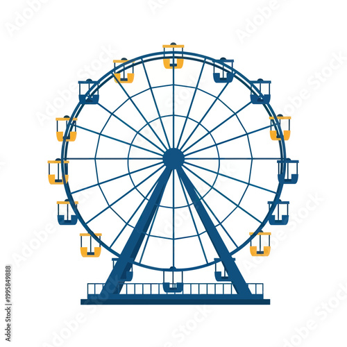 Ferris Wheel Attraction - Amusement Park Ride