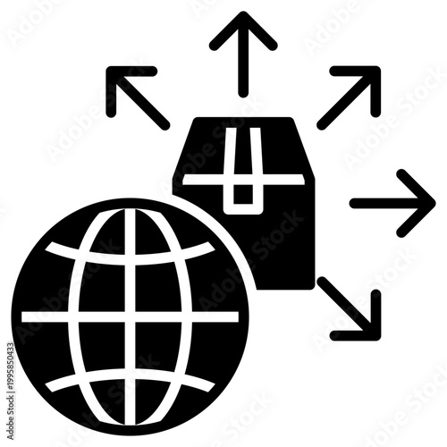 Expansion Solid Icon