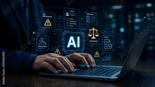 AI governance and ethics dashboard for corporate risk management.