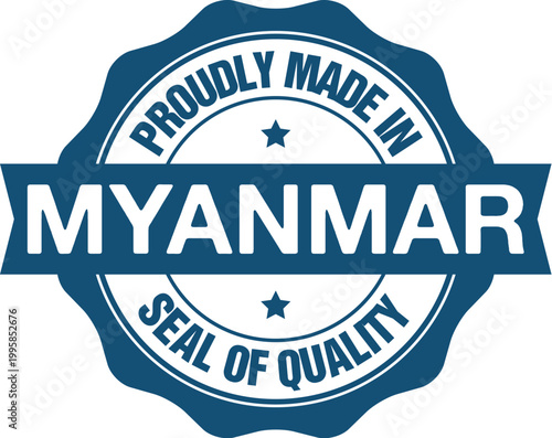 Made in Myanmar Vector Badge