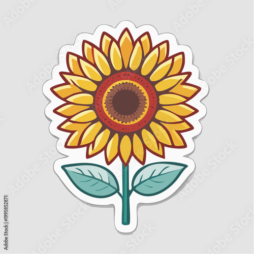 Stylized Sunflower Illustration