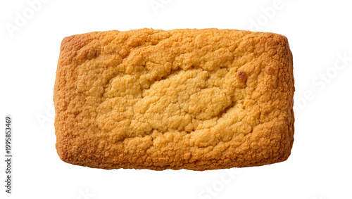 Vászonkép Golden crumbly loaf cake with textured surface and rustic appearance