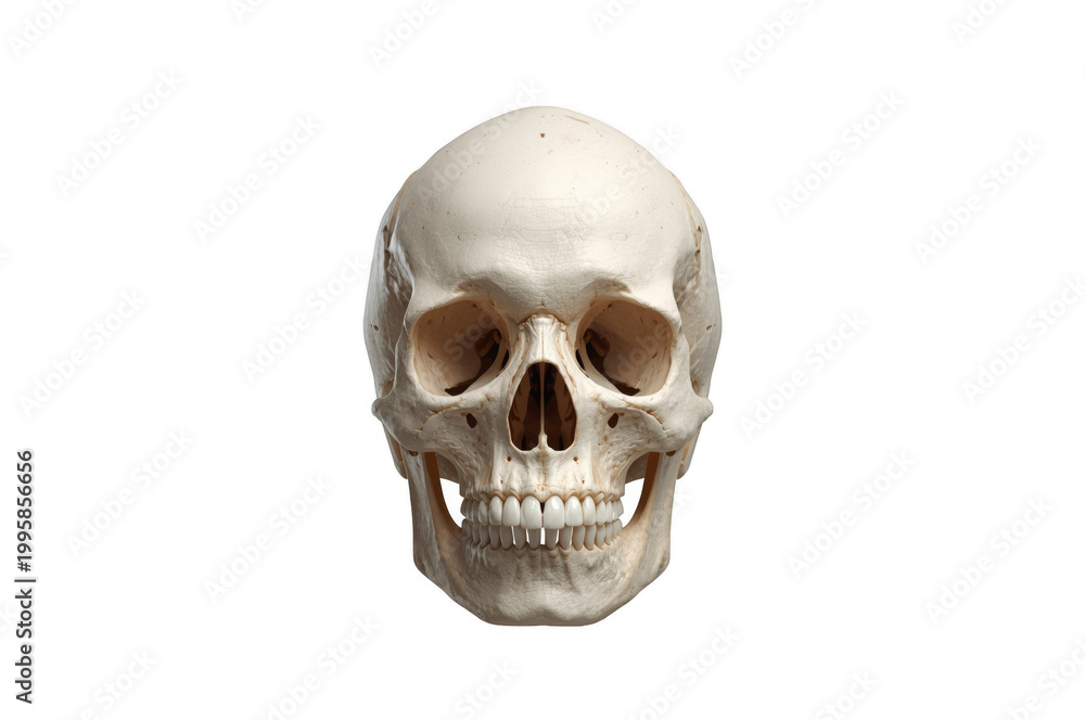 Fototapeta premium Human skull bone structure for anatomy and medical study