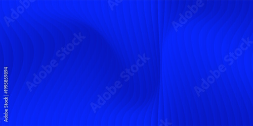 Fotografia Dark blue gradient abstract background, shiny liquid with striped effect