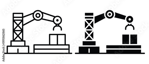 Outline of Robotic Arm with Block and Crane Structure in Two Styles