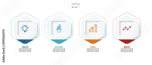 Business or marketing infographic template.
