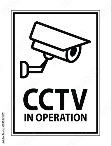 Security Camera Surveillance Sign for Safety and Security Measures