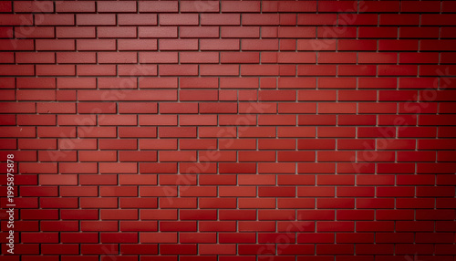Red brick wall texture with horizontal masonry pattern.