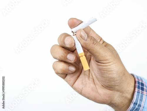 Fotografie Stop smoking, quit smoking or no smoking cigarettes