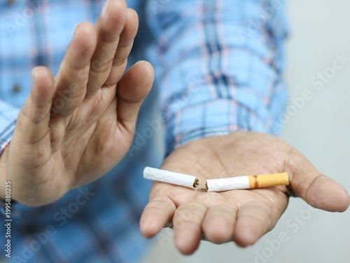 Konstfotografi Stop smoking, quit smoking or no smoking cigarettes