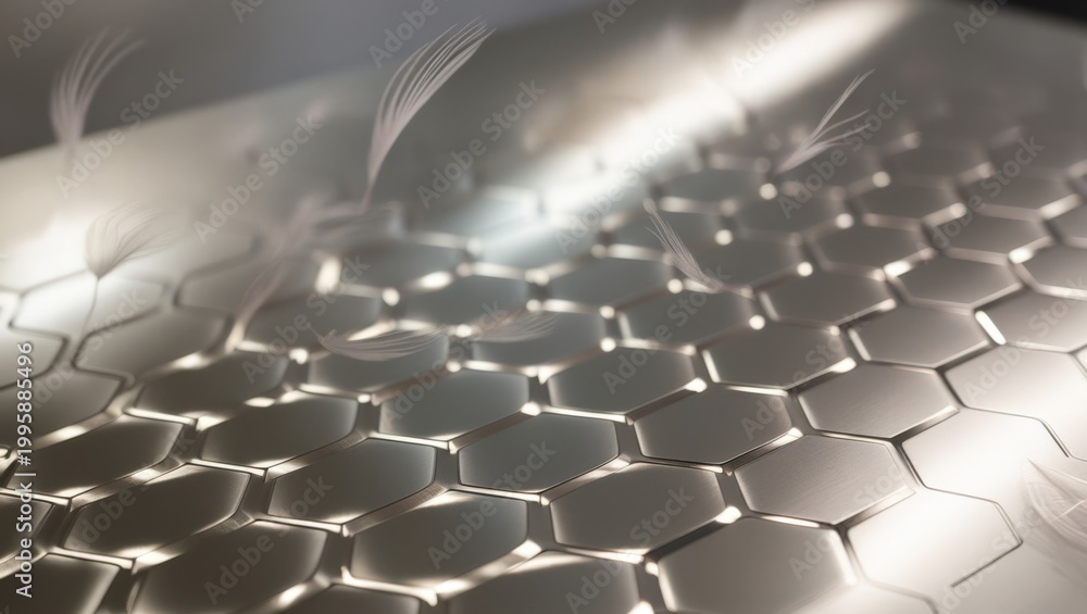 Naklejka premium There is a close up of a computer keyboard with a blurry background
