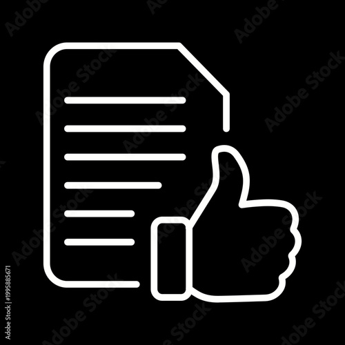 Employment Contract Vector Icon