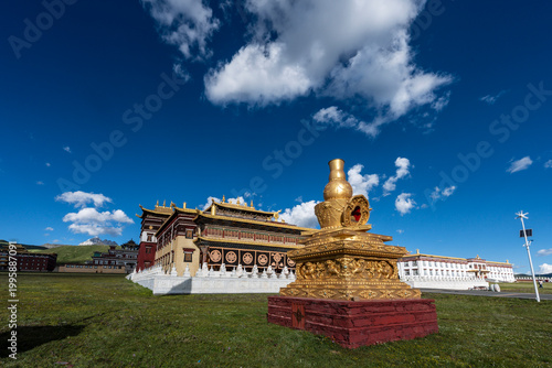 Εκτύπωση καμβά Muya Temple, Buddhist complex, Tagong (Lhagang), Garzê Tibetan Autonomous Prefec