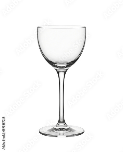 Empty Nick and Nora cocktail glass
