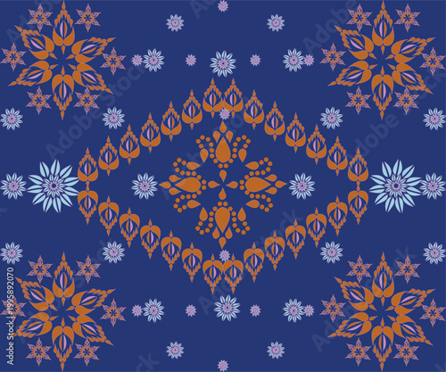 seamless snowflake pattern
