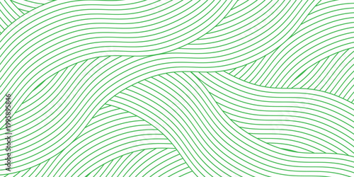farm green banner, organic abstract background with fields. wavy green lines, natural organic products. ecology background. striped farmer green Pattern