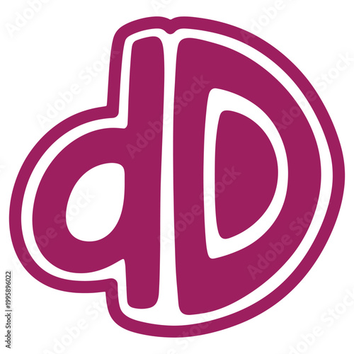 Abstract Purple Symbol Design Element for Branding and Marketing Materials