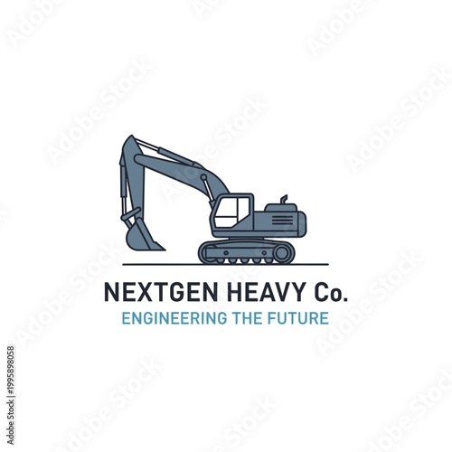 Heavy duty excavator machine equipment.